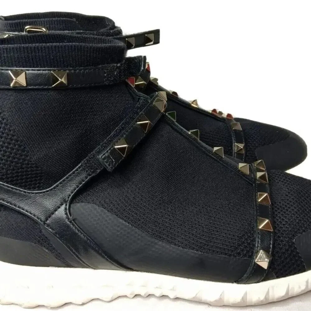 Valentino Garavani Rockstud Body-Tech Sock Sneaker Womens Size 7 Shoes EU 37